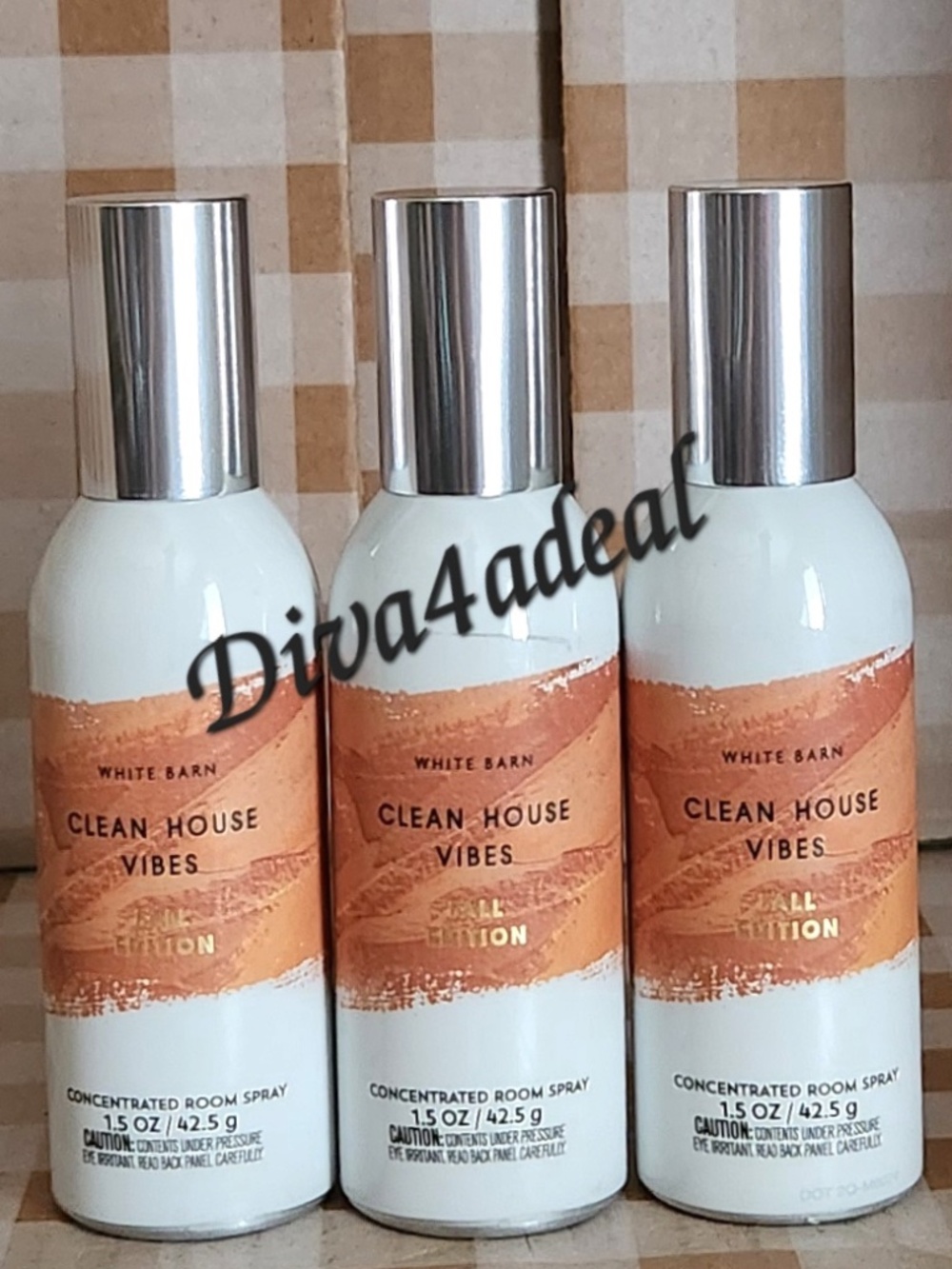 3X Bath & Body Works CLEAN HOUSE VIBES: Fall Edition Concentrated Room Sprays